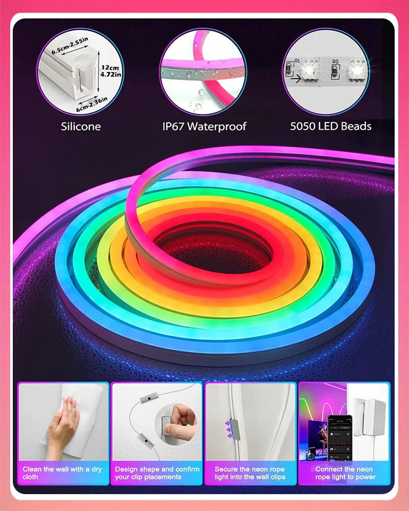 Halo Smart LED Strip Lights - Wifi (app) & Controller.